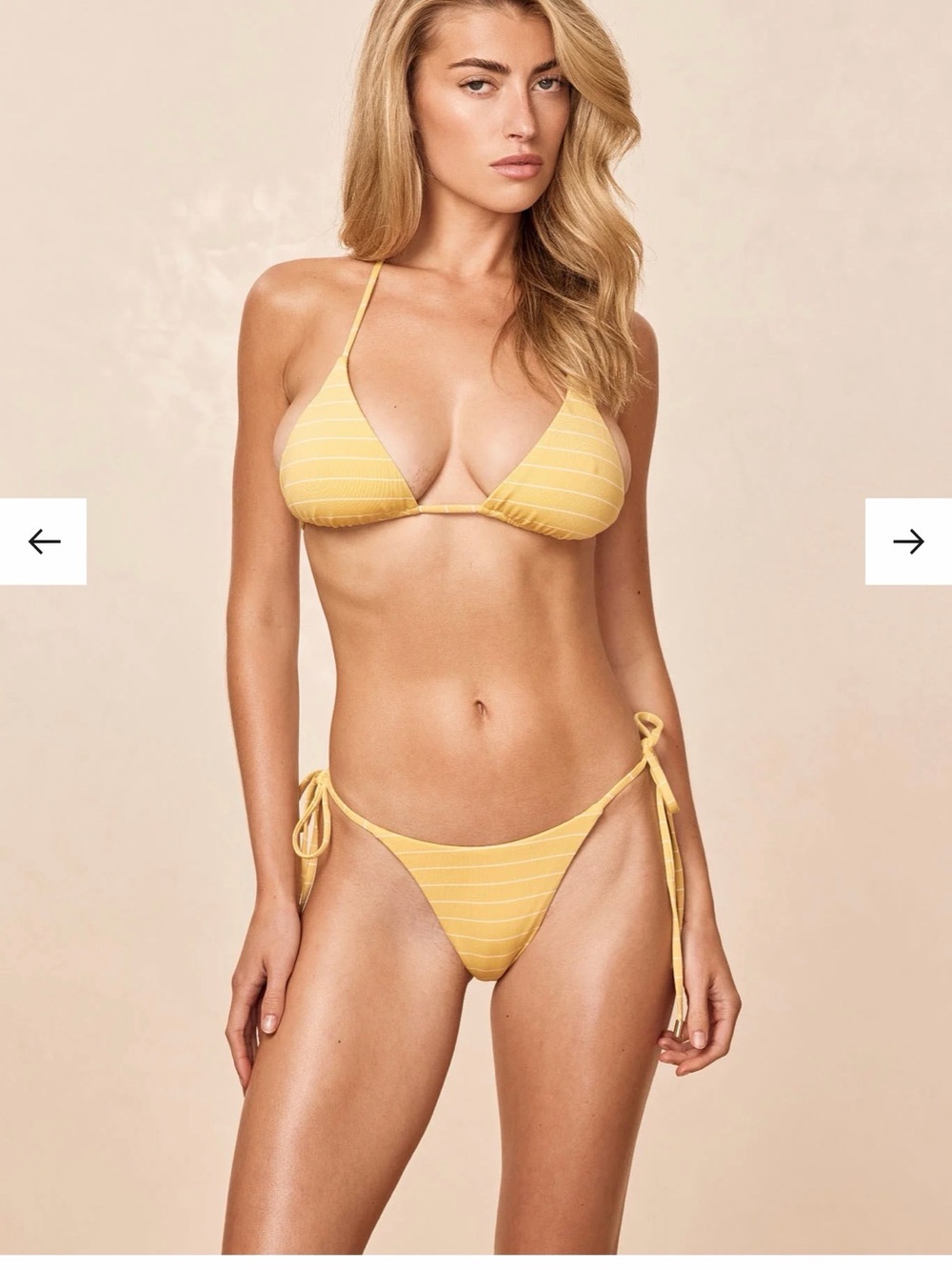 Monday Swimwear Palma Top Meyer Yellow L